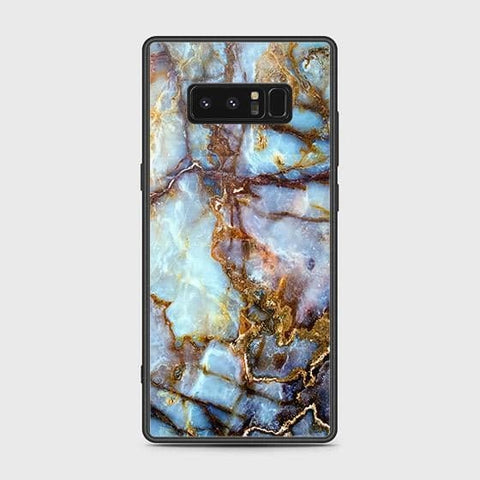 Samsung Galaxy Note 8 Cover - Colorful Marble Series - HQ Ultra Shine Premium Infinity Glass Soft Silicon Borders Case