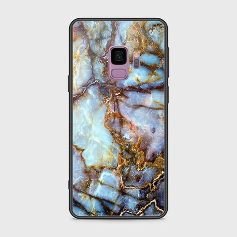 Samsung Galaxy S9 Cover - Colorful Marble Series - HQ Ultra Shine Premium Infinity Glass Soft Silicon Borders Case