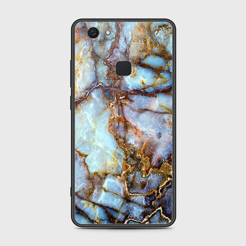 Vivo V7 Plus Cover - Colorful Marble Series - HQ Ultra Shine Premium Infinity Glass Soft Silicon Borders Case