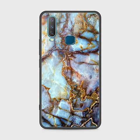 Vivo Y17 Cover - Colorful Marble Series - HQ Ultra Shine Premium Infinity Glass Soft Silicon Borders Case