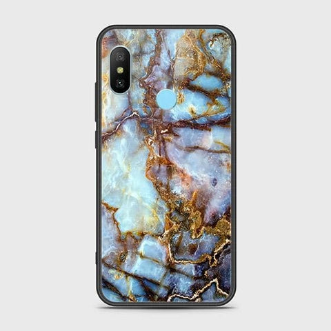 Xiaomi Redmi 6 Pro Cover - Colorful Marble Series - HQ Ultra Shine Premium Infinity Glass Soft Silicon Borders Case