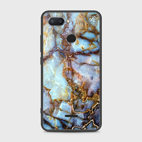 Xiaomi Redmi 6 Cover - Colorful Marble Series - HQ Ultra Shine Premium Infinity Glass Soft Silicon Borders Case