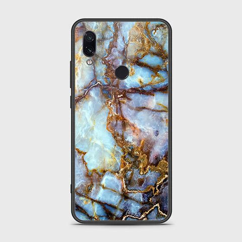 Xiaomi Redmi Note 7 Cover - Colorful Marble Series - HQ Ultra Shine Premium Infinity Glass Soft Silicon Borders Case