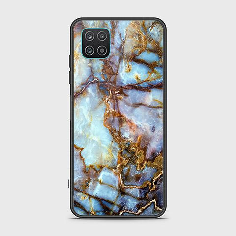 Samsung Galaxy A12 Cover - Colorful Marble Series - HQ Ultra Shine Premium Infinity Glass Soft Silicon Borders Case