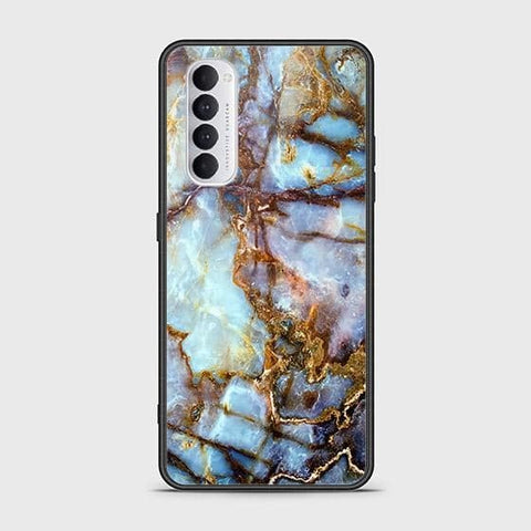 Oppo Reno 4 Pro Cover - Colorful Marble Series - HQ Ultra Shine Premium Infinity Glass Soft Silicon Borders Case