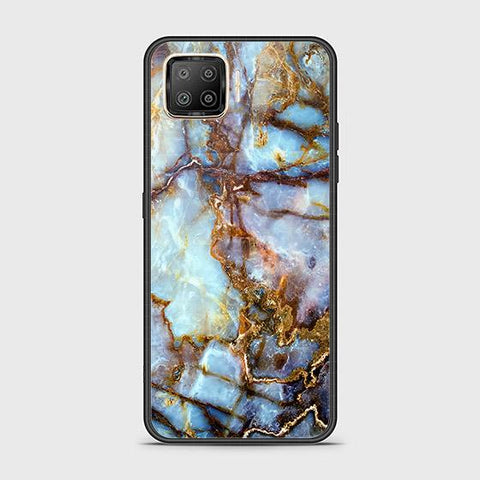 Oppo F17 Cover - Colorful Marble Series - HQ Ultra Shine Premium Infinity Glass Soft Silicon Borders Case