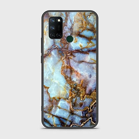 Realme C17 Cover - Colorful Marble Series - HQ Ultra Shine Premium Infinity Glass Soft Silicon Borders Case