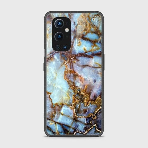 Oneplus 9 Pro Cover - Colorful Marble Series - HQ Ultra Shine Premium Infinity Glass Soft Silicon Borders Case