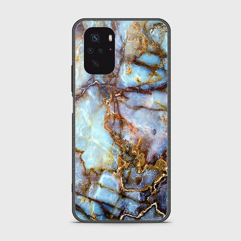 Xiaomi Redmi Note 10S Cover - Colorful Marble Series - HQ Ultra Shine Premium Infinity Glass Soft Silicon Borders Case