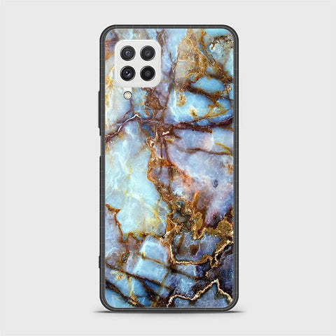 Samsung Galaxy M22 Cover- Colorful Marble Series - HQ Ultra Shine Premium Infinity Glass Soft Silicon Borders Case