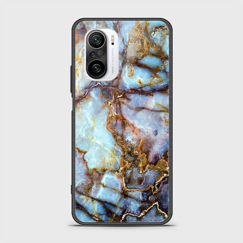 Xiaomi Redmi K40 Cover- Colorful Marble Series - HQ Ultra Shine Premium Infinity Glass Soft Silicon Borders Case