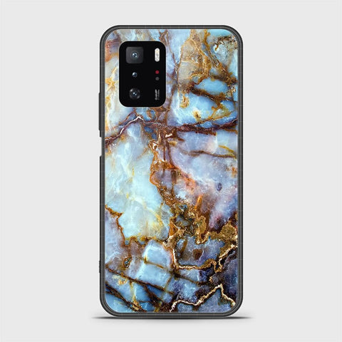 Xiaomi Poco X3 GT Cover- Colorful Marble Series - HQ Ultra Shine Premium Infinity Glass Soft Silicon Borders Case