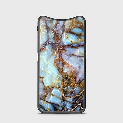 Oppo Find X Cover - Colorful Marble Series - HQ Ultra Shine Premium Infinity Glass Soft Silicon Borders Case