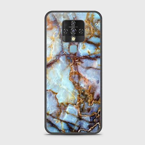 Tecno Camon 16 Cover - Colorful Marble Series - HQ Ultra Shine Premium Infinity Glass Soft Silicon Borders Case