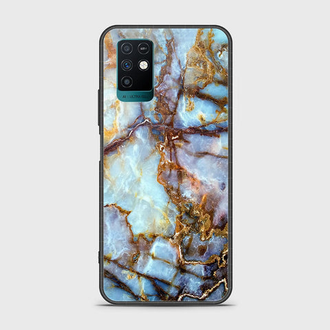 Infinix Note 10 Cover- Colorful Marble Series - HQ Ultra Shine Premium Infinity Glass Soft Silicon Borders Case