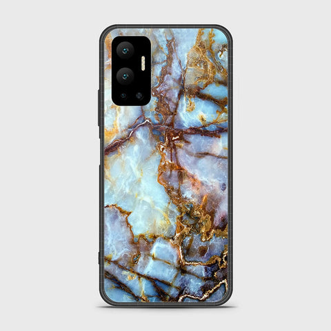 Infinix Hot 12 Cover- Colorful Marble Series - HQ Ultra Shine Premium Infinity Glass Soft Silicon Borders Case