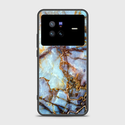 Vivo X80 Cover- Colorful Marble Series - HQ Ultra Shine Premium Infinity Glass Soft Silicon Borders Case