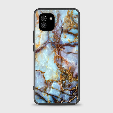 Samsung Galaxy A03 Cover- Colorful Marble Series - HQ Ultra Shine Premium Infinity Glass Soft Silicon Borders Case