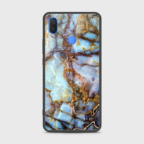 Huawei Y7 (2019) Cover - Colorful Marble Series - HQ Ultra Shine Premium Infinity Glass Soft Silicon Borders Case