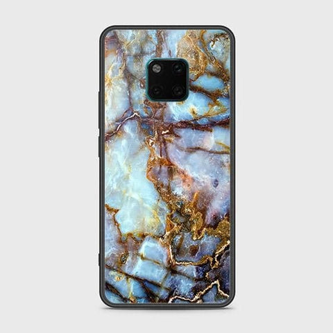 Huawei Mate 20 Pro Cover - Colorful Marble Series - HQ Ultra Shine Premium Infinity Glass Soft Silicon Borders Case