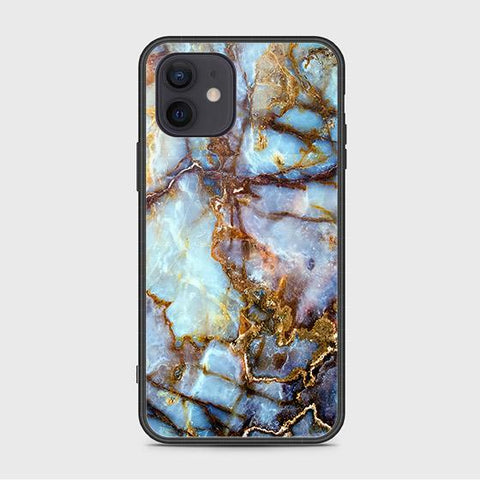 iPhone 12 Cover - Colorful Marble Series - HQ Ultra Shine Premium Infinity Glass Soft Silicon Borders Case