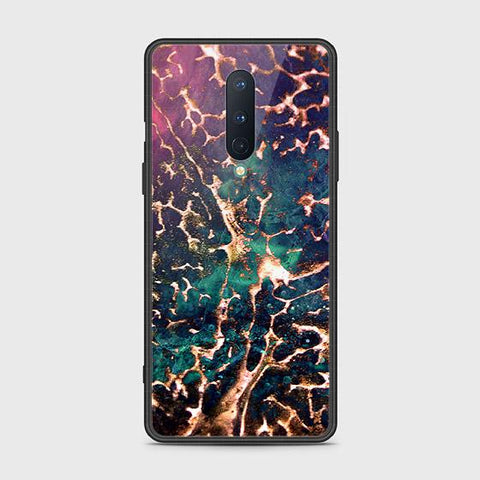 OnePlus 8 4G Cover - Colorful Marble Series - HQ Ultra Shine Premium Infinity Glass Soft Silicon Borders Case