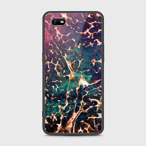 Oppo A1k Cover - Colorful Marble Series - HQ Ultra Shine Premium Infinity Glass Soft Silicon Borders Case