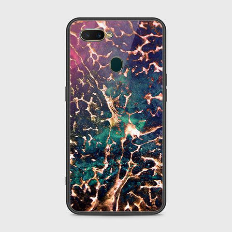 Oppo A12 Cover - Colorful Marble Series - HQ Ultra Shine Premium Infinity Glass Soft Silicon Borders Case