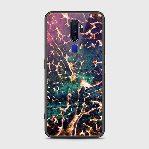 Oppo A9 2020 Cover - Colorful Marble Series - HQ Ultra Shine Premium Infinity Glass Soft Silicon Borders Case