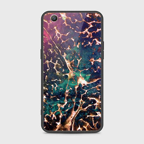 Oppo A59 Cover - Colorful Marble Series - HQ Ultra Shine Premium Infinity Glass Soft Silicon Borders Case
