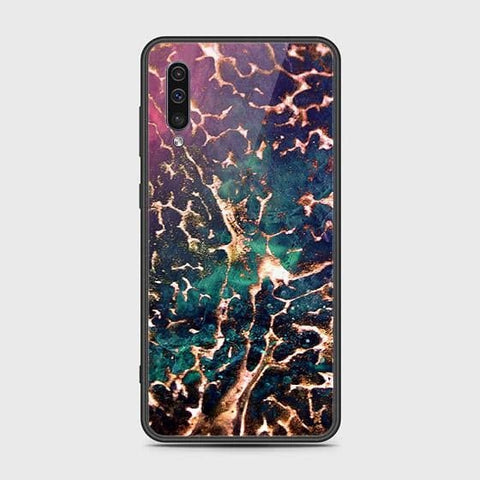 Samsung Galaxy A50s Cover - Colorful Marble Series - HQ Ultra Shine Premium Infinity Glass Soft Silicon Borders Case