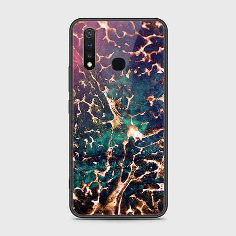 Vivo Y19 Cover - Colorful Marble Series - HQ Ultra Shine Premium Infinity Glass Soft Silicon Borders Case