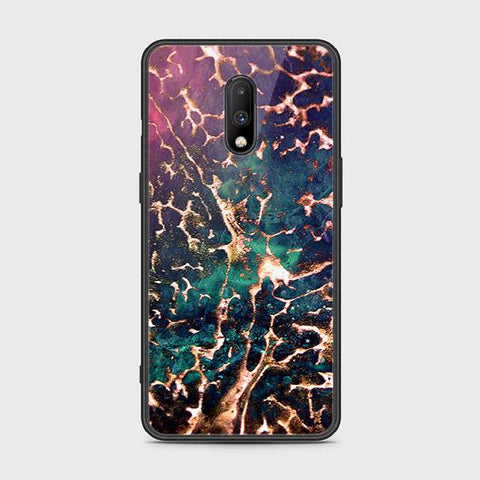 OnePlus 7 Cover - Colorful Marble Series - HQ Ultra Shine Premium Infinity Glass Soft Silicon Borders Case