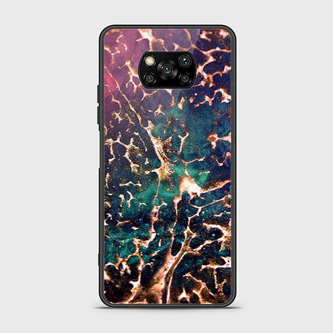 Xiaomi Poco X3 Pro Cover - Colorful Marble Series - HQ Ultra Shine Premium Infinity Glass Soft Silicon Borders Case