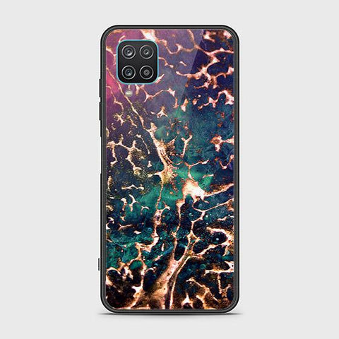 Samsung Galaxy A12 Cover - Colorful Marble Series - HQ Ultra Shine Premium Infinity Glass Soft Silicon Borders Case