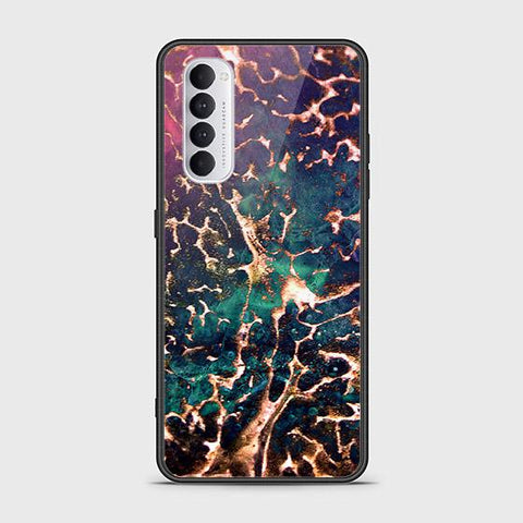 Oppo Reno 4 Pro Cover - Colorful Marble Series - HQ Ultra Shine Premium Infinity Glass Soft Silicon Borders Case