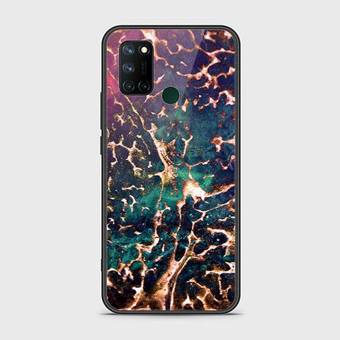 Realme C17 Cover - Colorful Marble Series - HQ Ultra Shine Premium Infinity Glass Soft Silicon Borders Case