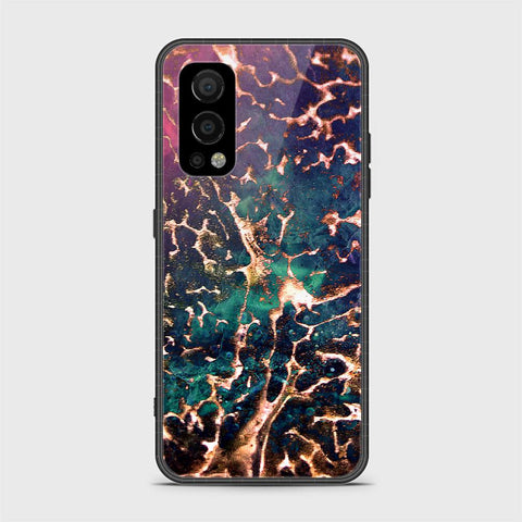 OnePlus Nord 2 Cover- Colorful Marble Series - HQ Ultra Shine Premium Infinity Glass Soft Silicon Borders Case