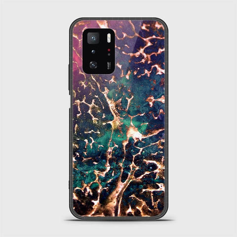 Xiaomi Poco X3 GT Cover- Colorful Marble Series - HQ Ultra Shine Premium Infinity Glass Soft Silicon Borders Case