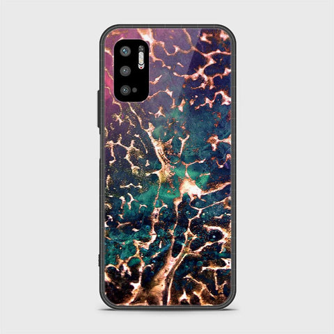 Xiaomi Redmi Note 10 5G Cover - Colorful Marble Series - HQ Ultra Shine Premium Infinity Glass Soft Silicon Borders Case