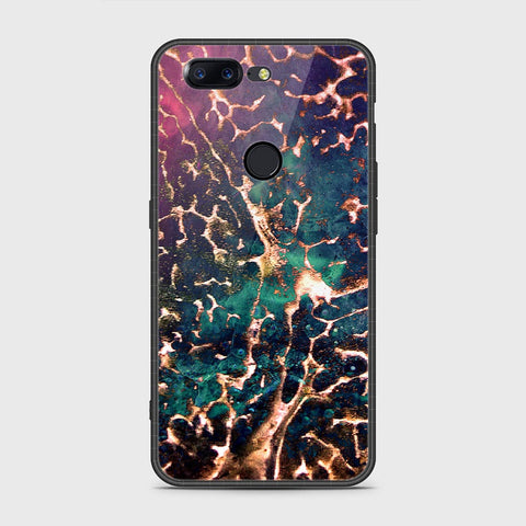 OnePlus 5T Cover- Colorful Marble Series - HQ Ultra Shine Premium Infinity Glass Soft Silicon Borders Case