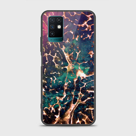 Infinix Note 10 Cover- Colorful Marble Series - HQ Ultra Shine Premium Infinity Glass Soft Silicon Borders Case