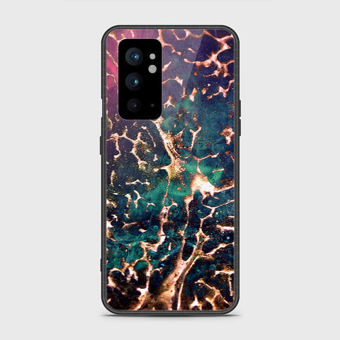 OnePlus 9RT 5G Cover- Colorful Marble Series - HQ Ultra Shine Premium Infinity Glass Soft Silicon Borders Case