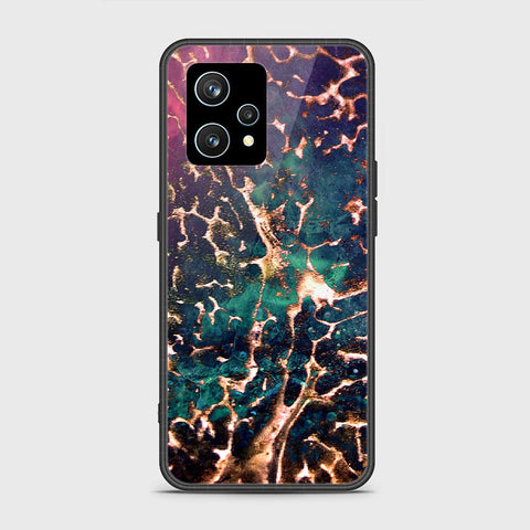 Realme 9 4G Cover- Colorful Marble Series - HQ Ultra Shine Premium Infinity Glass Soft Silicon Borders Case