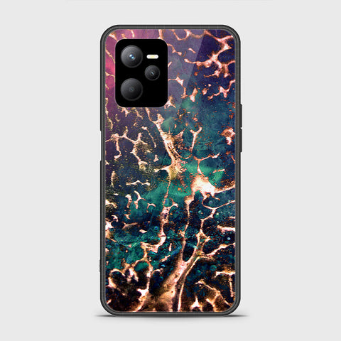 Realme Q5 Cover- Colorful Marble Series - HQ Ultra Shine Premium Infinity Glass Soft Silicon Borders Case