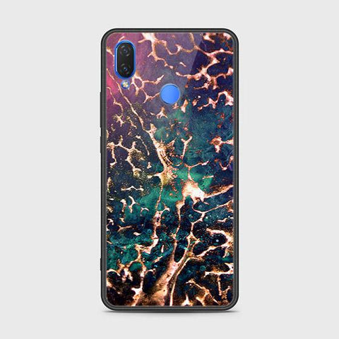 Huawei Y7 (2019) Cover - Colorful Marble Series - HQ Ultra Shine Premium Infinity Glass Soft Silicon Borders Case