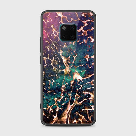 Huawei Mate 20 Pro Cover - Colorful Marble Series - HQ Ultra Shine Premium Infinity Glass Soft Silicon Borders Case