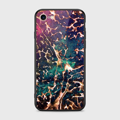 iPhone 8 / 7 Cover - Colorful Marble Series - HQ Ultra Shine Premium Infinity Glass Soft Silicon Borders Case