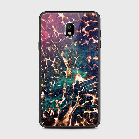 Samsung Galaxy J4 2018 Cover - Colorful Marble Series - HQ Ultra Shine Premium Infinity Glass Soft Silicon Borders Case