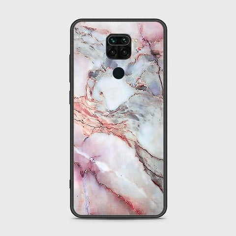 Xiaomi Redmi Note 9 Cover - Colorful Marble Series - HQ Ultra Shine Premium Infinity Glass Soft Silicon Borders Case